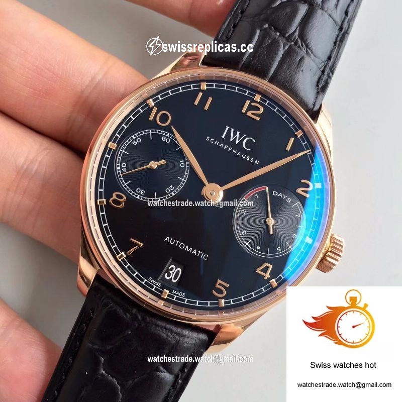 IWC Portuguese IW500701 ZF Factory Black Dial 3