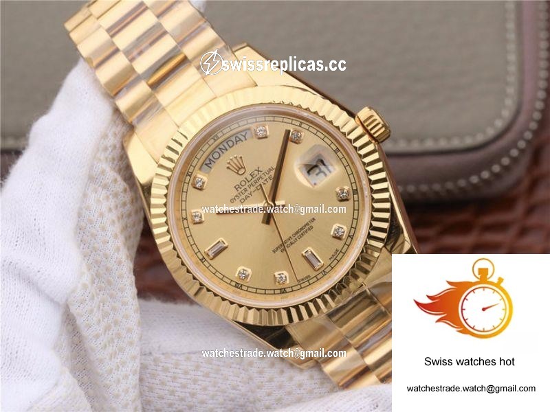 Rolex Day-Date II 218238 40MM EW Factory 18K Yellow Gold Dial 3