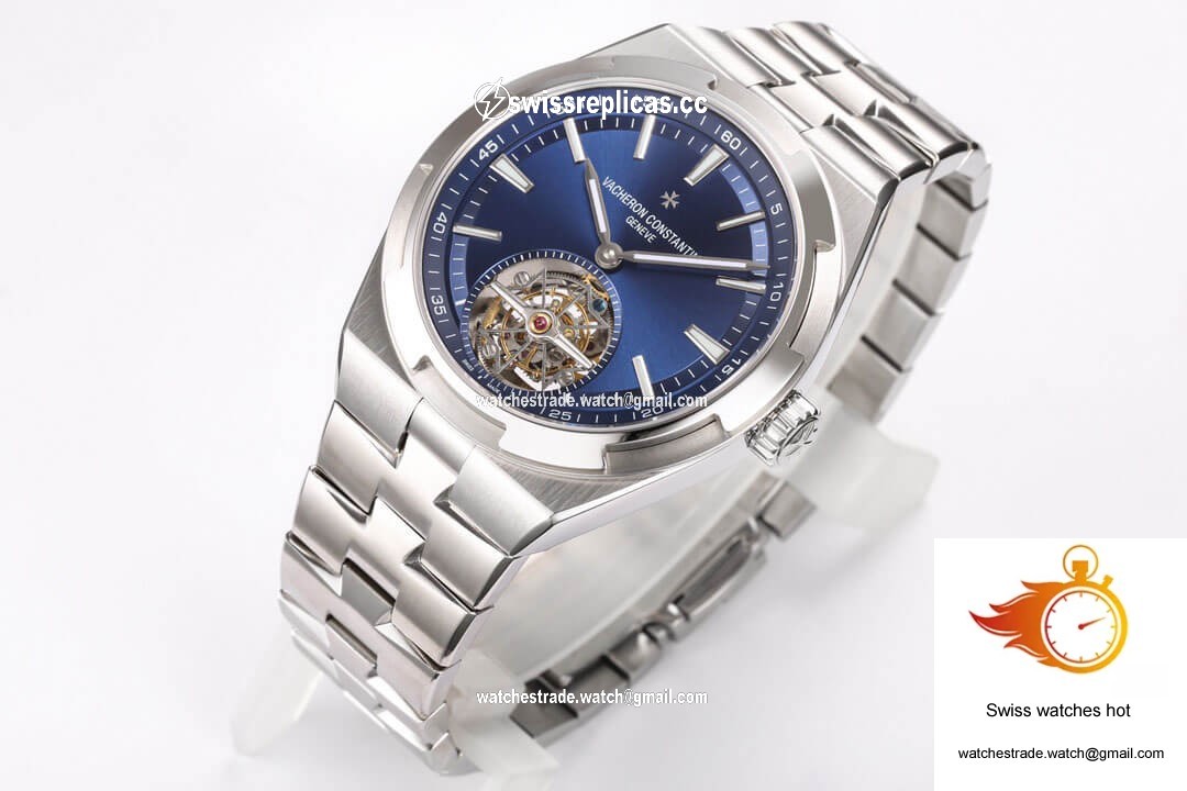 Vacheron Constantin Overseas Tourbillon 6000V/110A-B544 BBR Factory Stainless Steel Strap 3