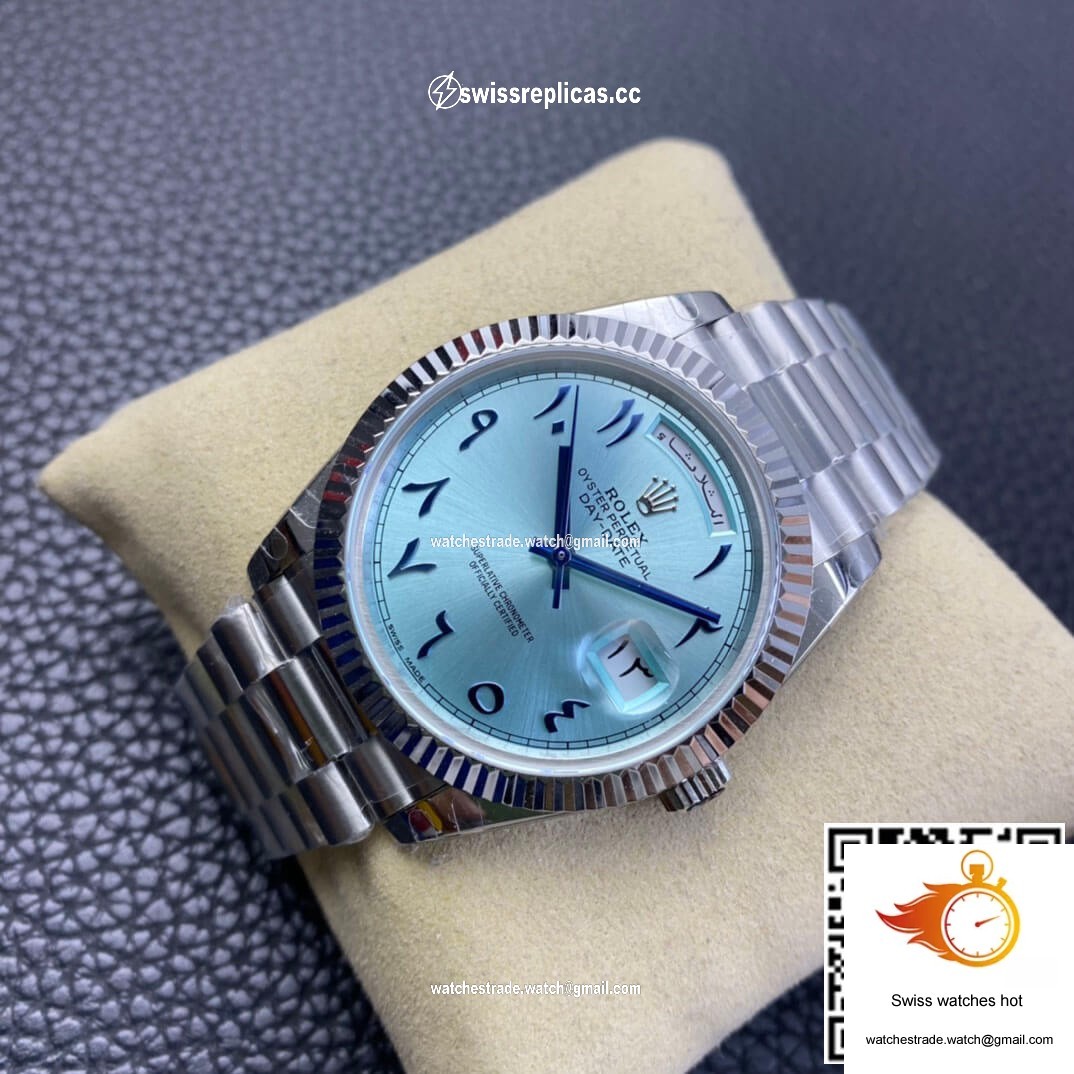 Rolex Day Date BP Factory Middle East Customization Ice Blue Dial 3