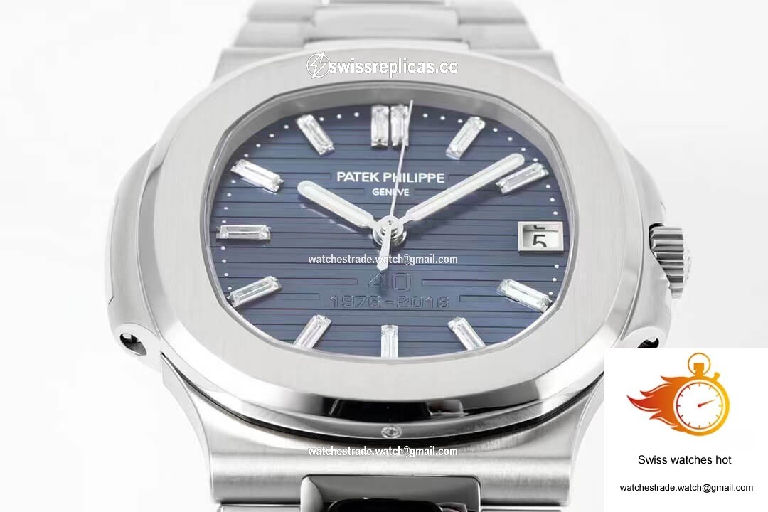 Patek Philippe Nautilus 5711/1P 40th Anniversary Edition PPF Factory Dark Blue Dial 3