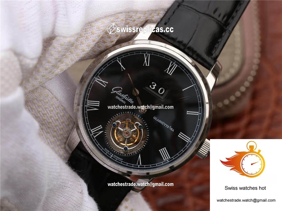 Glashutte Original Senator Excellence Tourbillon 1-94-03-04-04-04 R8 Factory V3 Black Dial 3