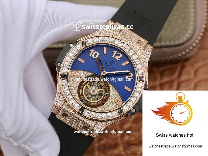 Hublot Big Bang Tourbillon Rose Gold Diamond Dial 3