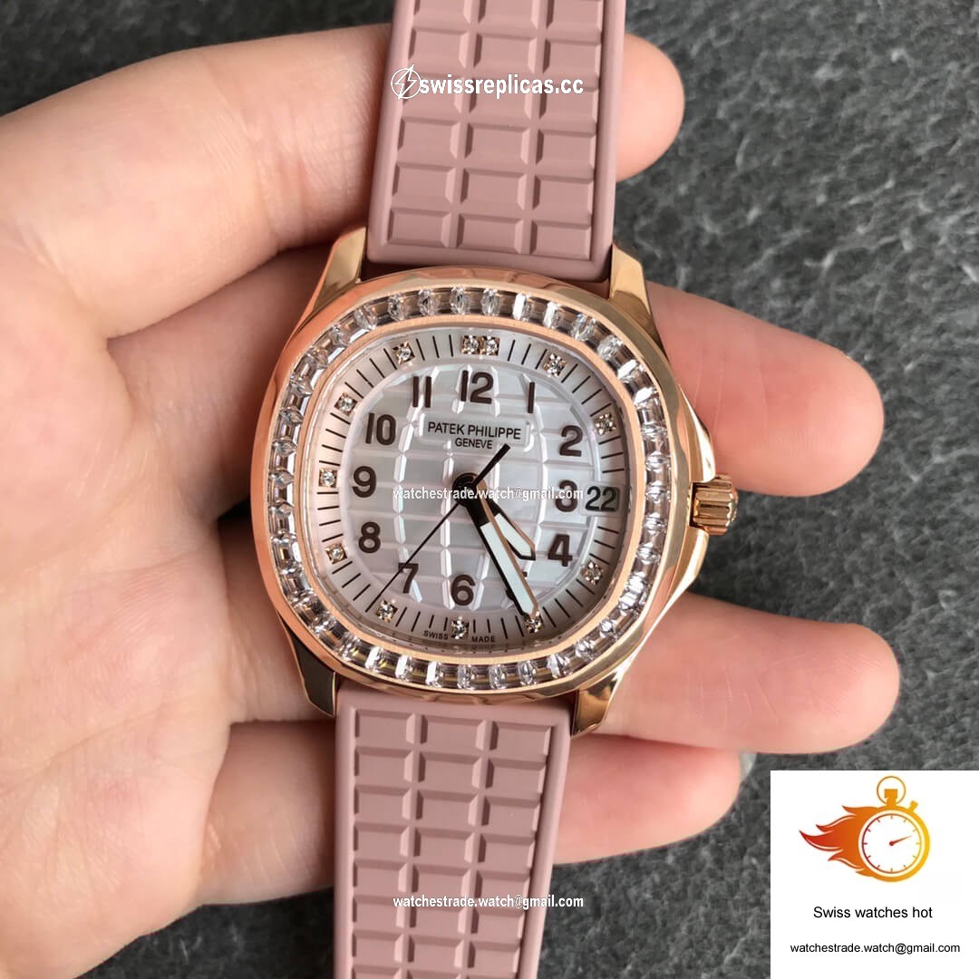Patek Philippe Aquanaut 5072R-001 PPF Factory Rose Gold Mother Of Pearl Dial 3