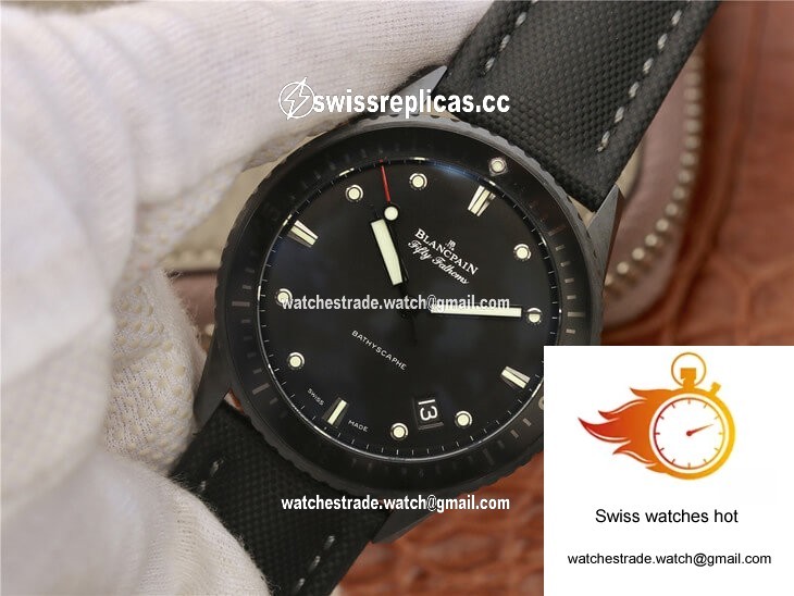 Blancpain Fifty Fathoms Bathyscaphe 5000-0130-B52-B GF Factory Black Ceramic 3