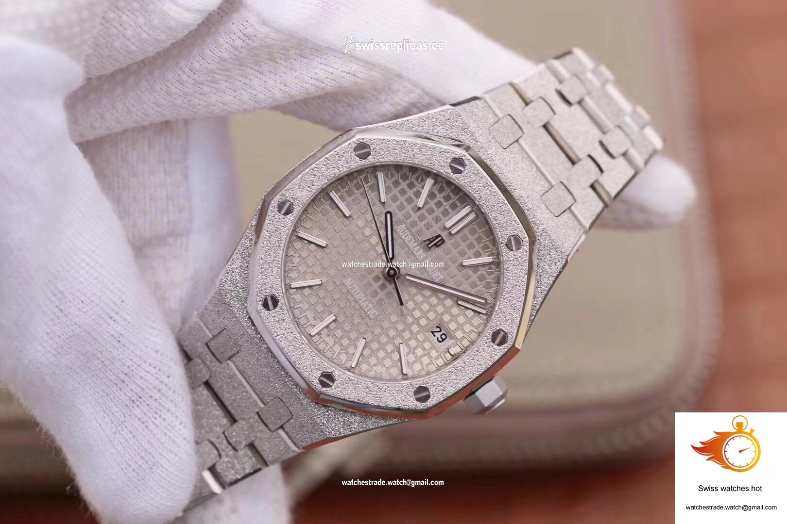 Audemars Piguet Royal Oak 15454BC.GG.1259BC.01 JH Factory Rhodium Dial 3