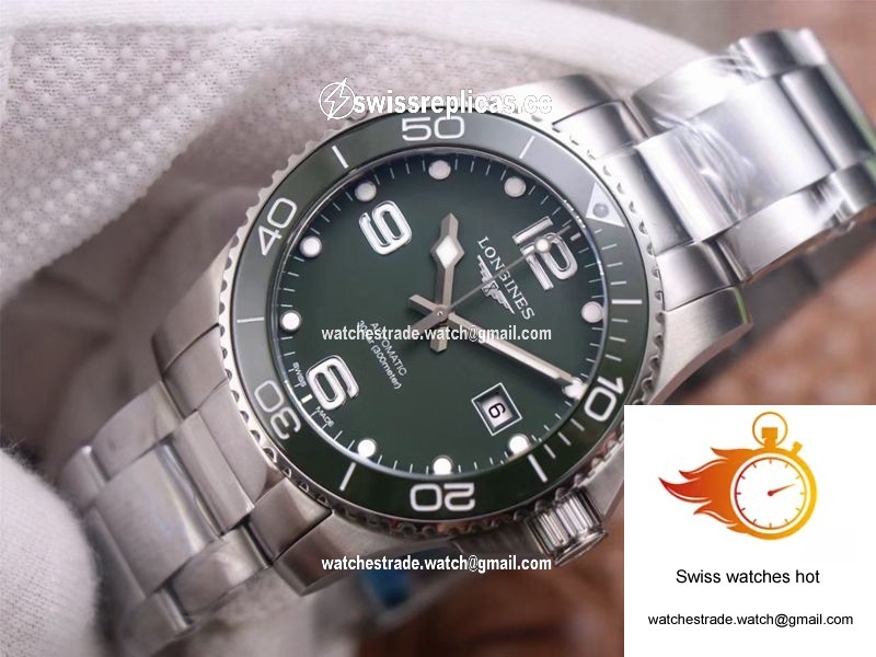 Longines Hydroconquest L3.781.4.06.6 ZF Factory Green Dial 3