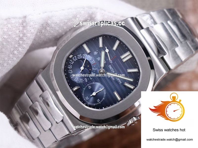Patek Philippe Nautilus 5712/1A-001 PF Factory Blue Dial Steel Strap 3