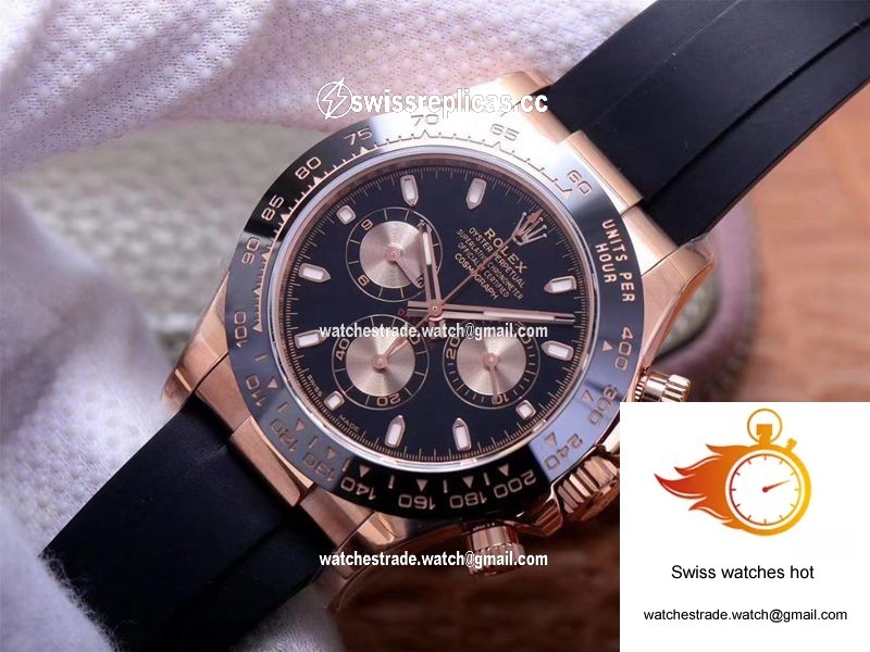 Rolex Daytona M116515LN-0017 Noob Factory Black Dial 4130 Movement 3
