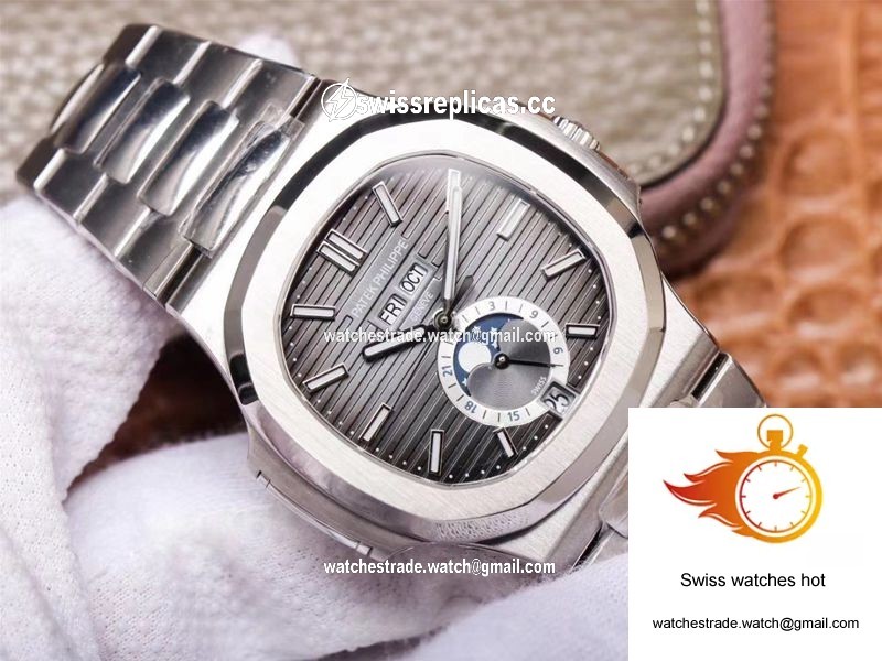 PF Factory Patek Philippe Nautilus 5726/1A-001 Moonphase Gray Dial 3