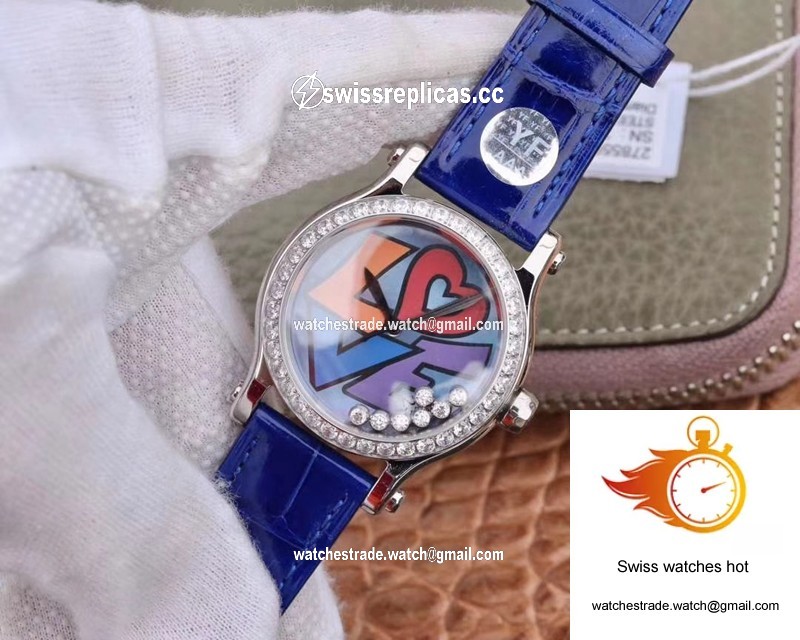 Chopard Happy Diamonds Happy Love 278559-3020 YF Factory Blue Mother Pearl Dial 3