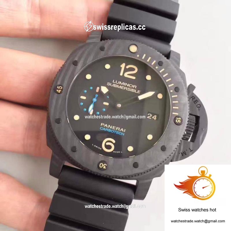 Panerai Luminor Submersible 1950 PAM616 VS Factory V3 Black Dial 3
