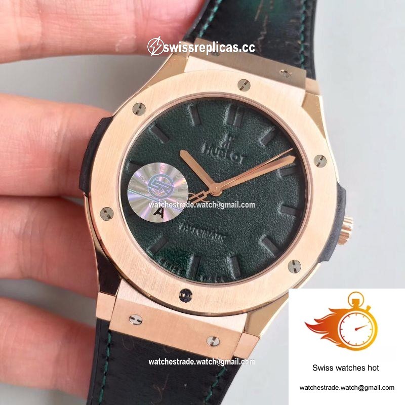 Hublot Classic Fusion Berluti Scritto 511.OX.0500.VR.BER16 JJ Factory V2 Green Dial 3