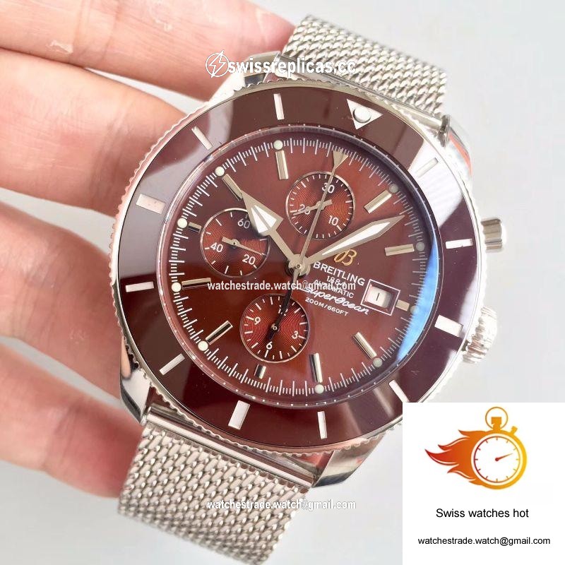 Breitling Superocean Heritage II Chronograph 46 A1331233/Q616/152A GF Factory Chocolate Dial 3