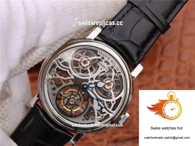 Franck Muller Giga Tourbillon 7048 T G SQT BR Silver Skeleton Dial 3