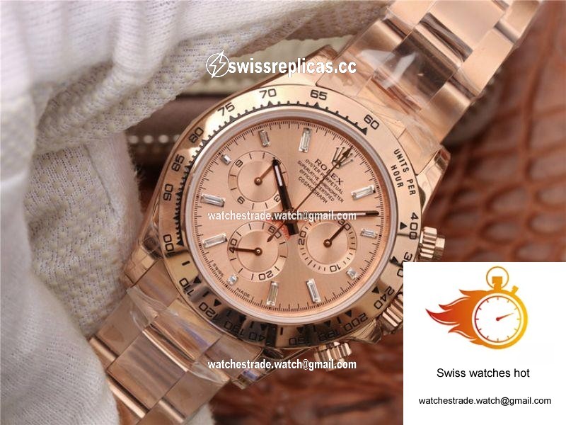 Rolex Daytona Cosmograph 116508 JH Factory Rose Gold Dial 3