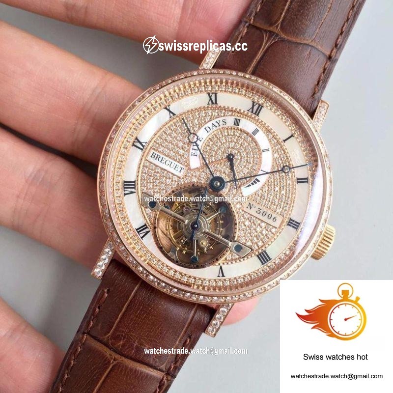 Breguet Classique Complications Tourbillon 5317BR/12/9V6 Diamond Dial 3