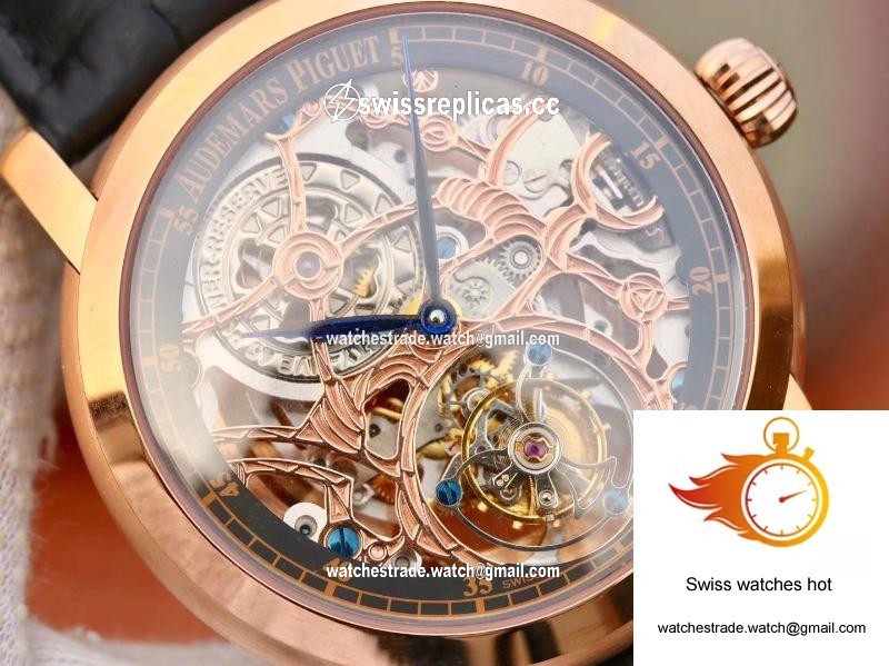 Audemars Piguet Jules Audemars Tourbillon 26357PT.ZZ.D028CR.01 18K Rose Gold Skeleton Dial 3
