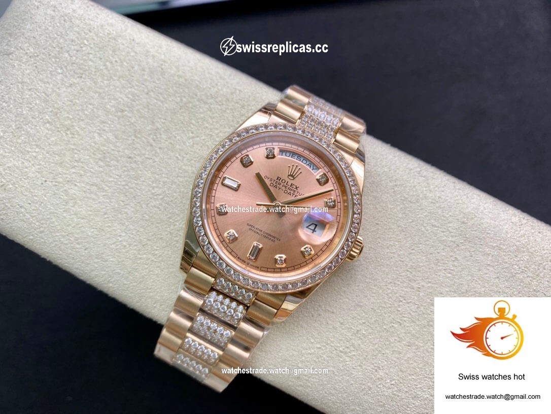 Rolex Day Date M128345RBR-0020 EW Factory Rose Gold 4