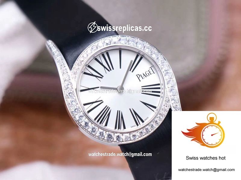Piaget Limelight Gala Quartz Watch G0A42150 ZF Factory White Gold Diamond 4