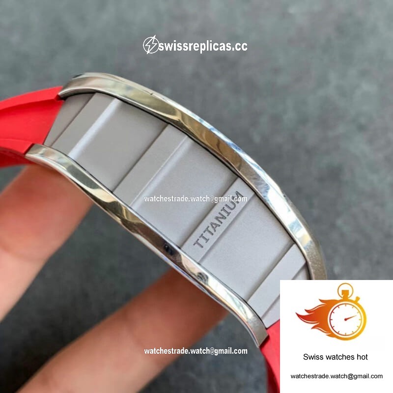 Richard Mille RM011 KV Factory Red Rubber Strap 4
