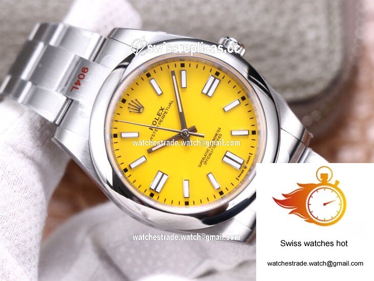 Rolex Oyster Perpetual M124300-0004 41MM EW Factory Yellow Dial 4