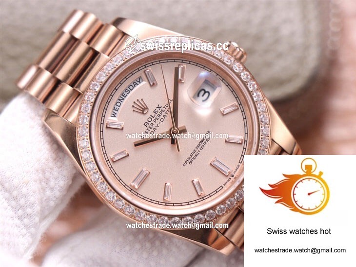 Rolex Day-Date M228345RBR-0007 EW Factory Diamond Sundust Dial 4