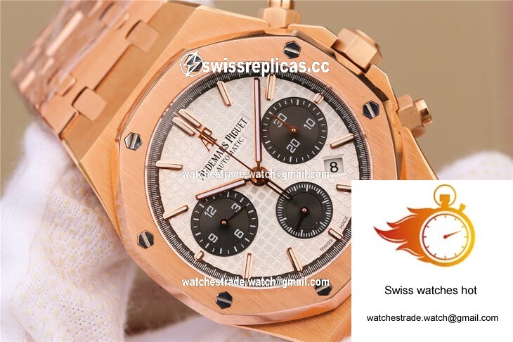 Audemars Piguet Royal Oak 26331 OM Factory Rose Gold White Dial 4