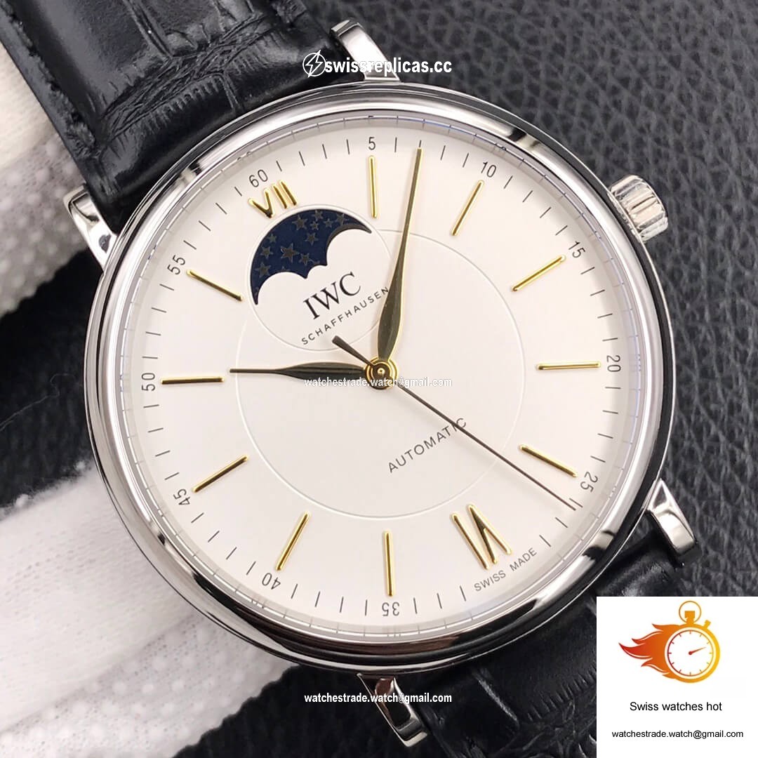 IWC Portofino Moon Phase IW459401 MKS Factory White Dial 4