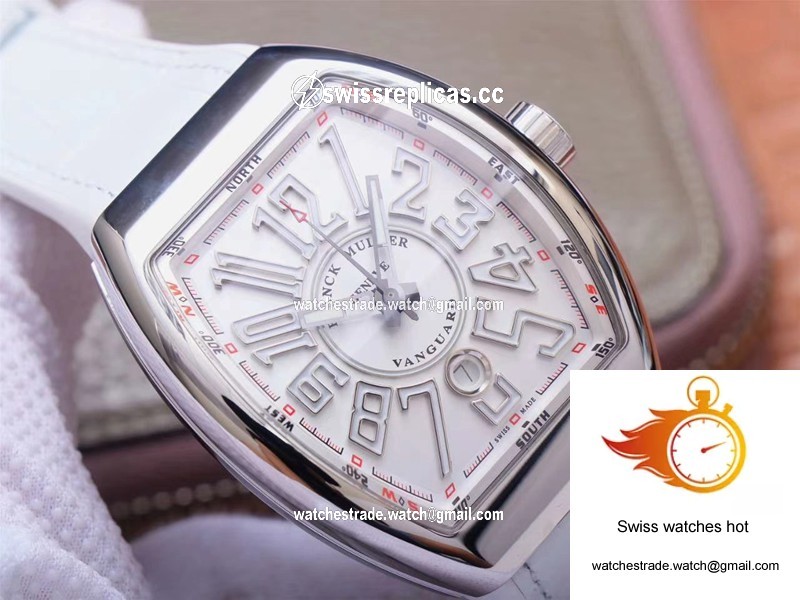 Franck Muller Vanguard V 45 SC DT 5N BC ZF Factory White Dial 4