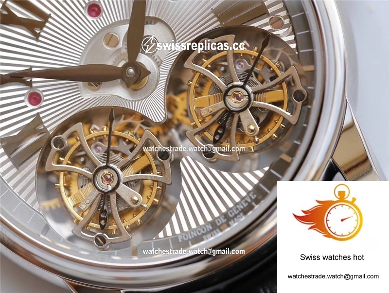 Roger Dubuis Hommage RDDBHO0562 Double Flying tourbillon JB Factory White Gold Case 4