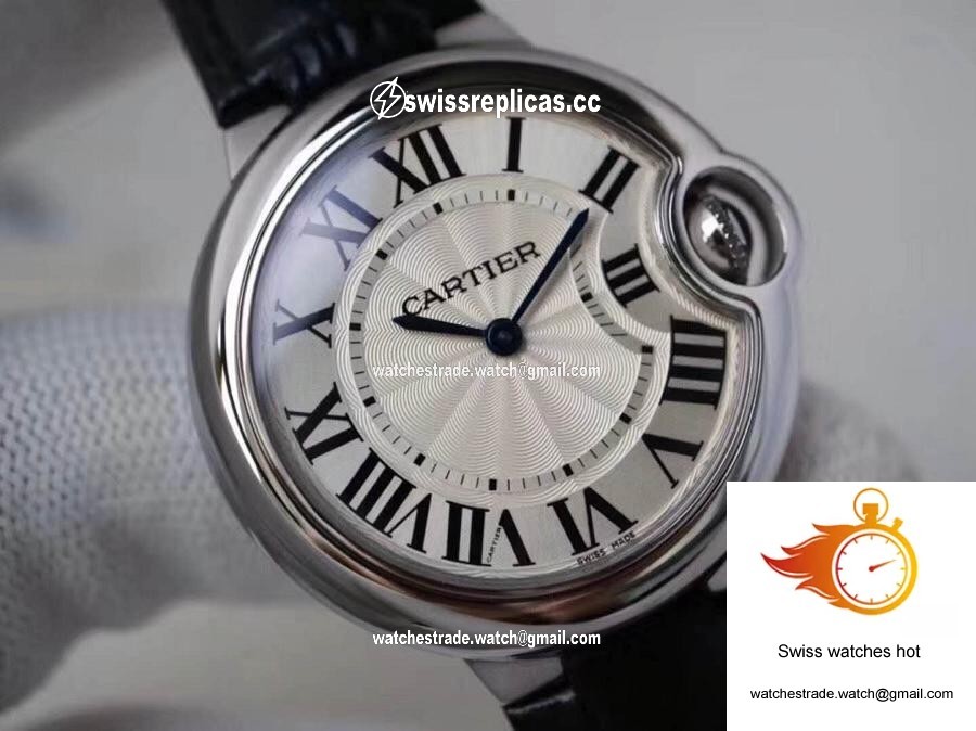 Ballon Bleu De Cartier WE902073 33MM V6 Factory Silver Dial 4