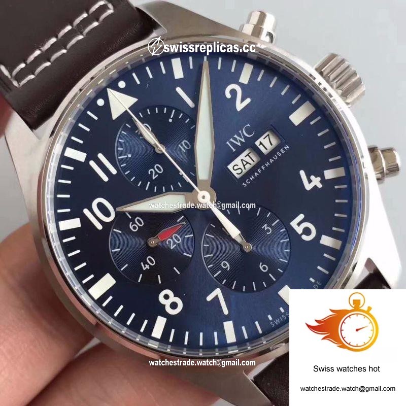 IWC Pilot Chronograph Edition Le Petit Prince IW377713 ZF Factory Blue Dial 4