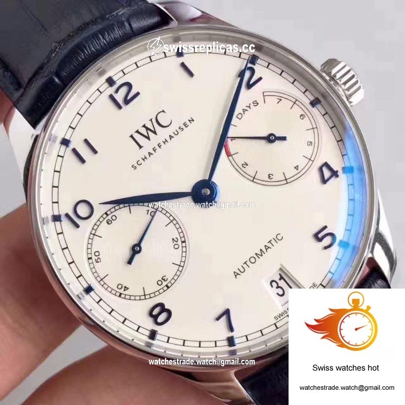 IWC Portugieser IW500705 ZF Factory V4 White Dial and Blue Markers 4