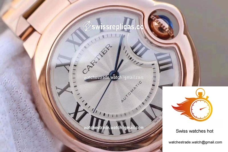 Ballon Bleu De Cartier Ladies 33MM W6920068 V9 Factory White Textured Dial 4