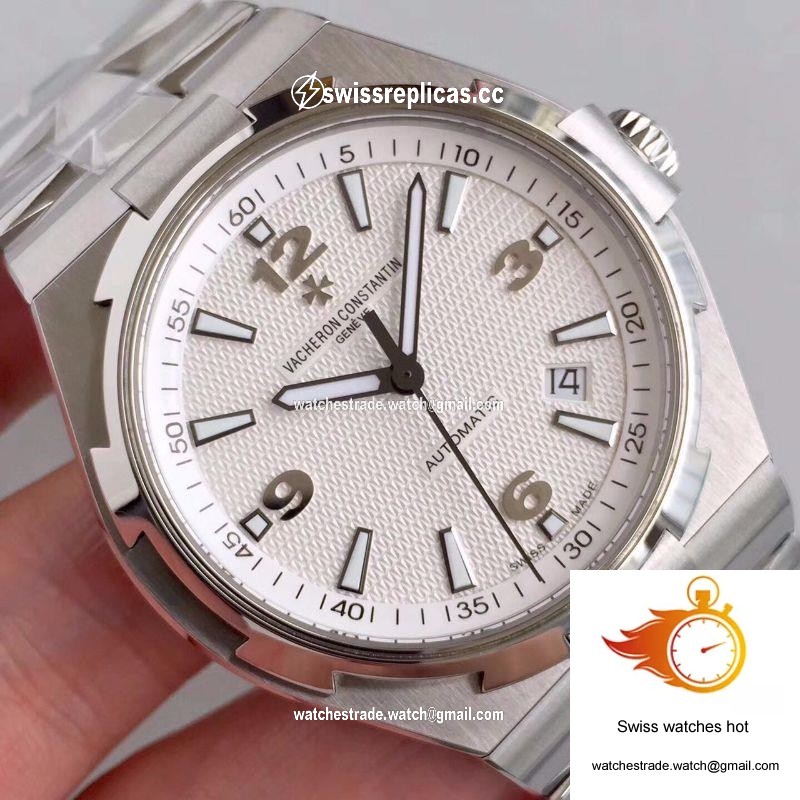 Vacheron Constantin Overseas 47040 Stainless Steel Bracelet JJ Factory White Dial 4