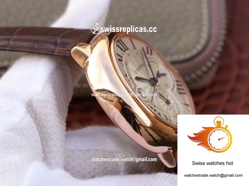 Cartier Ballon Bleu Chronograph W6920074 ZF Factory Silver Dial 4