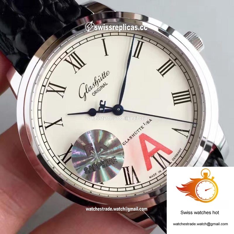 Glashutte Original Senator Excellence 1-39-52-01-02-04 V4 Stainless Steel Case White Dial FK Factory 4