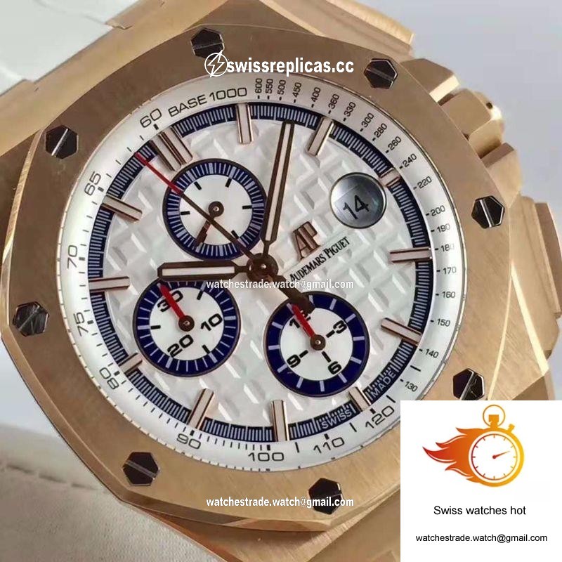 Audemars Piguet Royal Oak Offshore 50 Byblos Saint-Tropez 26408OR.OO.A010CA.01.99 JF Factory V2 White Dial 4