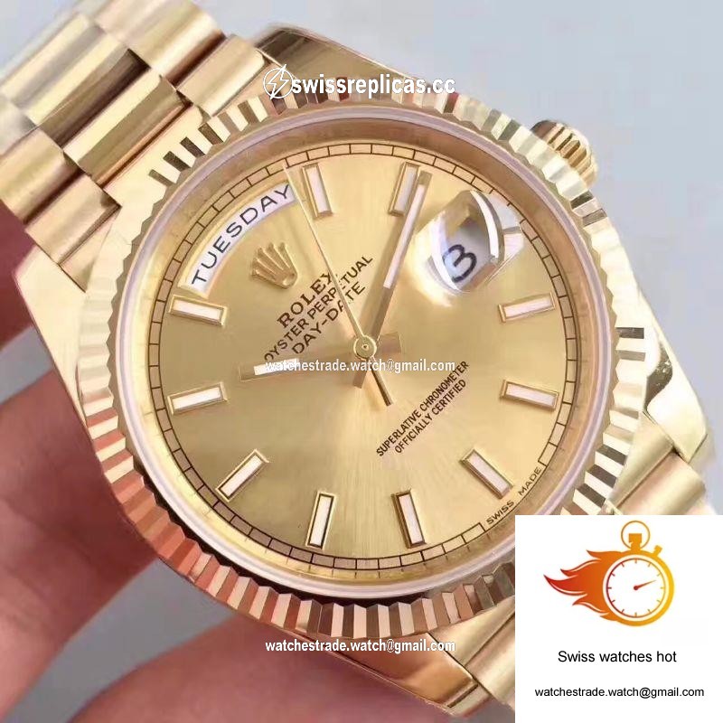 Rolex Day Date M228238-0003 40MM EW Factory Gold Dial 4