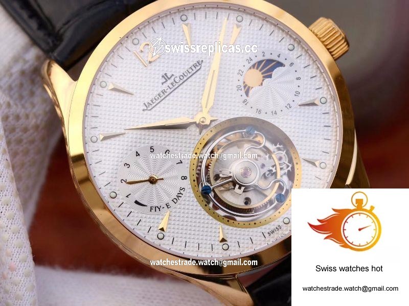 Jaeger-LeCoultre Master Grande Tourbillon 18K Yellow Gold White Dial 4