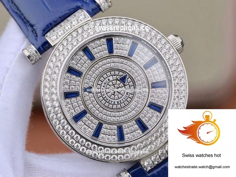 Franck Muller Double Mystery DM42D2RCD GS Factory White Gold Diamond Dial 4
