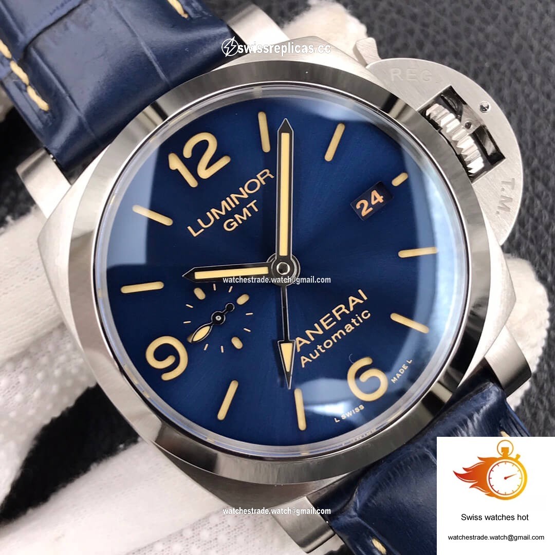 Panerai Luminor GMT PAM01033 VS Factory Dark Blue Dial 4