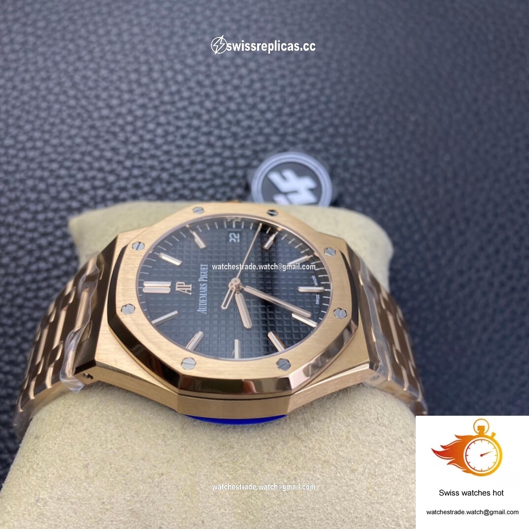 Audemars Piguet Royal Oak 15500OR.OO.1220OR.01 ZF Factory Rose Gold Version Black Dial 4