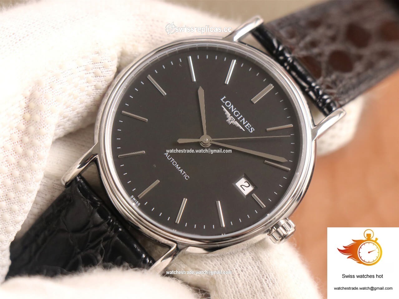 Longines Presence L4.921.4.52.2 KY factory Black Dial 4