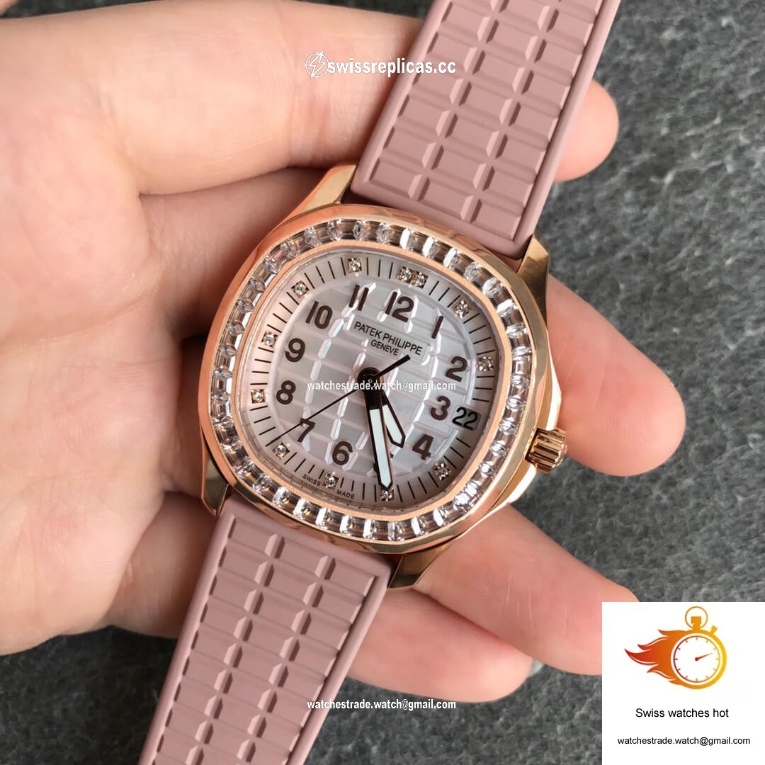 Patek Philippe Aquanaut 5072R-001 PPF Factory Rose Gold Mother Of Pearl Dial 4