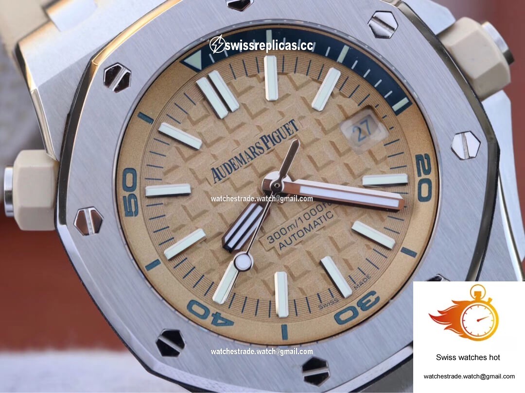 Audemars Piguet Royal Oak Offshore 15710ST.OO.A085CA.01 JF Factory Beige Dial 4