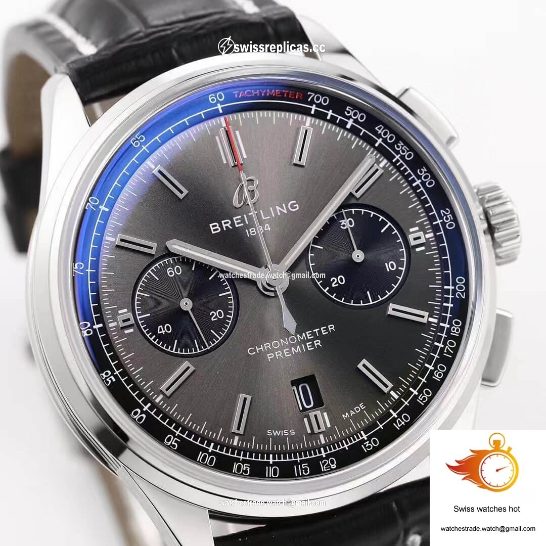 Breitling Premier B01 Chronograph AB0118221B1P1 GF Factory V2 Grey Dial 4