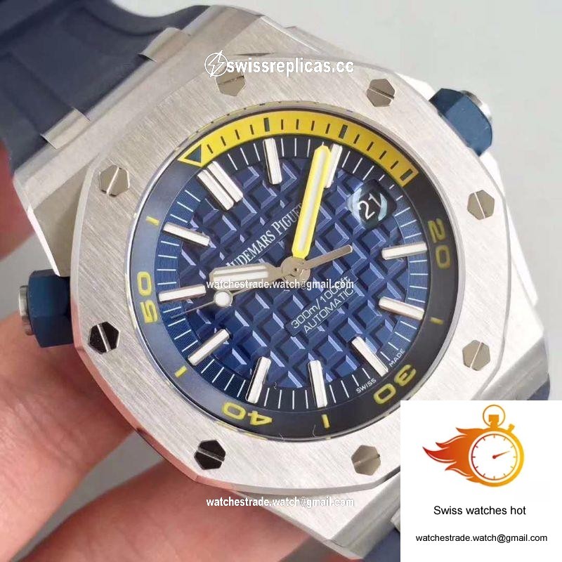 Audemars Piguet Royal Oak Offshore Diver 15710ST.OO.A027CA.01 JF Factory V8 Blue Dial 4