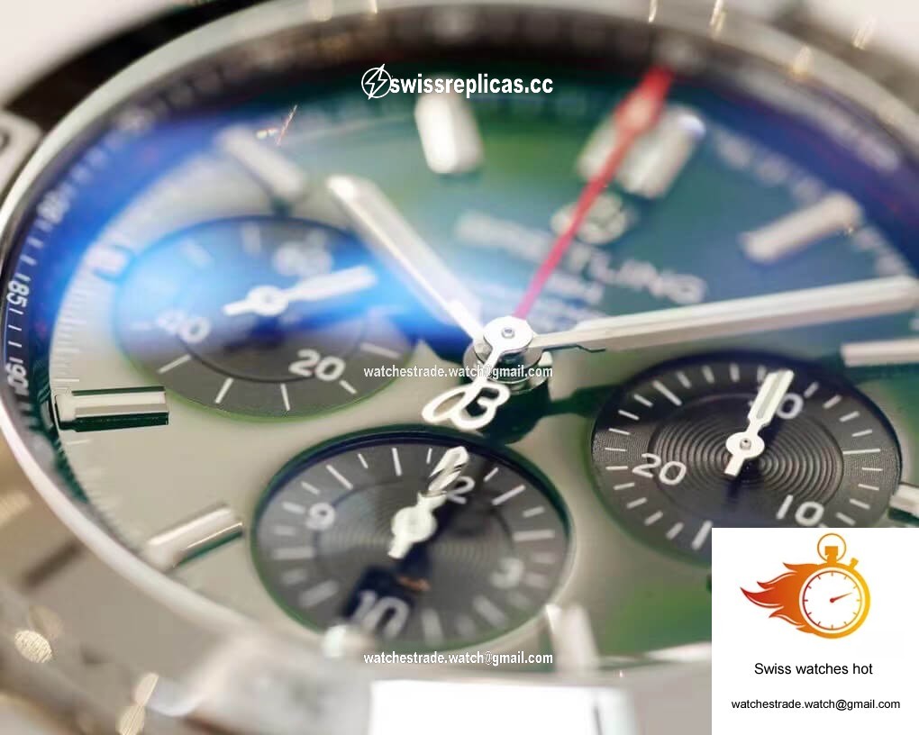 Breitling Chronomat AB01343A1L1A1 GF Factory Green Dial 4